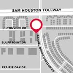 Map of the Houston location